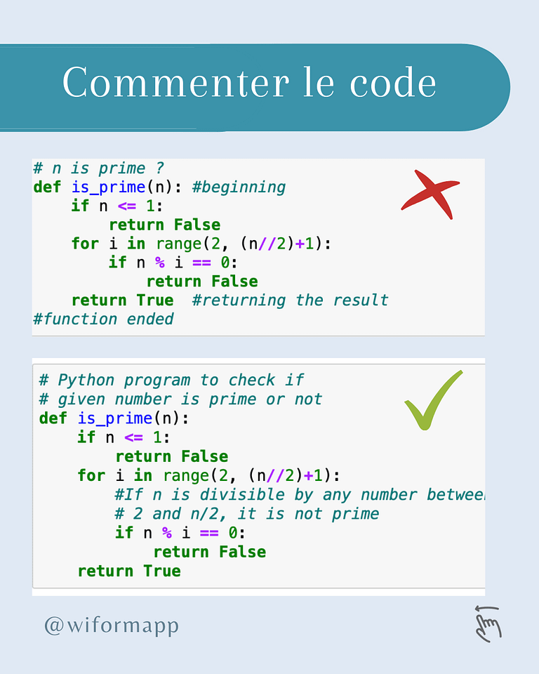 Commenter le code